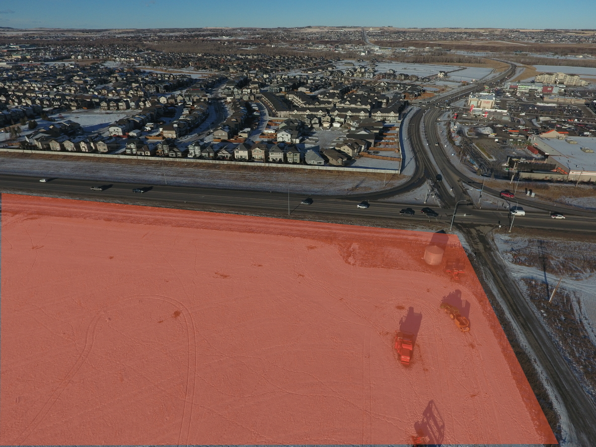 Looking northwest towards Cimarron and Okotoks